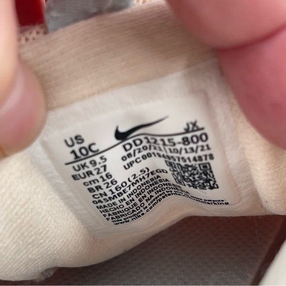 Nike Girl’s Flex Runner 2 Peach Slip-On Sneaker Athletic Shoe- Size 10 C - Picture 7 of 12